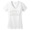latte and lipstick Women's V-Neck T-Shirt