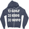 golfing dad uncle Zipper Hoodie