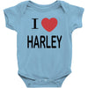i love harley Baby Bodysuit