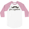 mustache 3/4 Sleeve Shirt