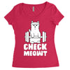 gym cat workout Women's Triblend Scoop T-shirt