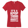 it's a kpop thing you probably wouln't understand Women's V-Neck T-Shirt