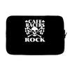 biker t shirt cafe racers ton up boys rockers greasers rock &amp; roll Laptop sleeve