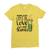 Made With Lots Of Love And a Little Science Ladies Fitted T-Shirt