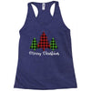 lumberjack tree merry christmas Racerback Tank