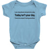 i can only please 1 person a day Baby Bodysuit