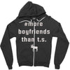 more boyfriends than ts Zipper Hoodie