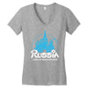 russia Women's V-Neck T-Shirt