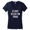 this is my selfie Women's V-Neck T-Shirt