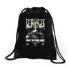 war never changes Drawstring Bags