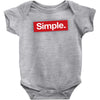 simple red Baby Bodysuit