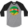 pizza turtle 3/4 Sleeve Shirt