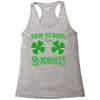stop starting at my shamrocks Racerback Tank