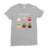 cupcakes Ladies Fitted T-Shirt
