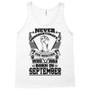 Never Underestimate Dog Rescuer Who Was Born September Tank Top
