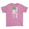 ciderhead cider drinking skeleton and apple Youth Tee