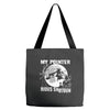 my pointer rides shotgun Tote Bags