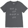 eat a lot sleep a lot V-Neck Tee