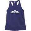 born to shoot  photograpy camera geek Racerback Tank