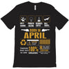 Born April  Multitasking Problem Solving Tees T-Shirt