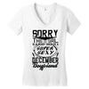 This Girl Is Taken By A Super Sexy December Boyfriend Women's V-Neck T-Shirt