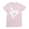 musik notes Ladies Fitted T-Shirt