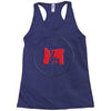 please red Racerback Tank
