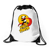 ninja panda Drawstring Bags