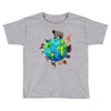 animal polygon around the planet Toddler T-shirt