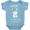 look i've created a unicorn Baby Onesie