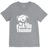 ted fuck you thunder V-Neck Tee