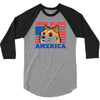 doge bless america 3/4 Sleeve Shirt