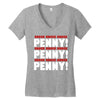 bbt knock knock penny Women's V-Neck T-Shirt