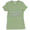massage therapist Ladies Fitted T-Shirt