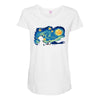 super starry night Maternity Scoop Neck T-shirt