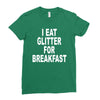 i eat breakfast Ladies Fitted T-Shirt