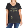 Muggle On Board Army Ladies Curvy T-Shirt