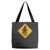 big foot xing big foot crossing sasquatch Tote Bags