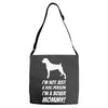 not just a dog person i'm a boxer mommy! Adjustable Strap Totes