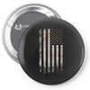 Vintage Usa Flag Pin-back button
