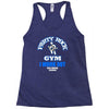 party rock gym i work out lmfao sexy and i kow it Racerback Tank