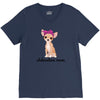 chihuahua mom V-Neck Tee