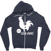 cock rides funny Zipper Hoodie