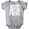 rise with pride Baby Onesie