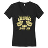 amazing dad Women's V-Neck T-Shirt