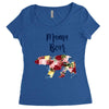 mama bear floral Women's Triblend Scoop T-shirt