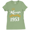 kings are born in 1953 Ladies Fitted T-Shirt