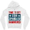 star spangled hammered Zipper Hoodie