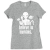aliens we dont believe in humans Ladies Fitted T-Shirt