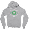 in my head i'm playing rugby Zipper Hoodie